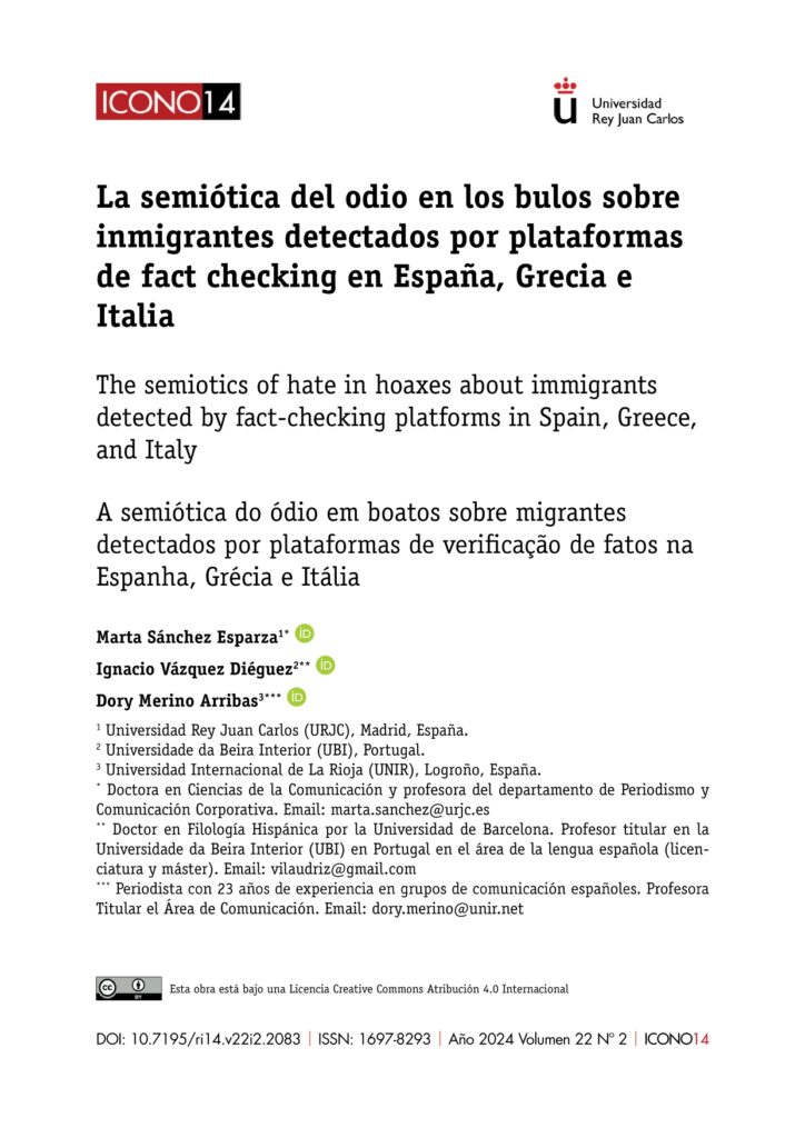 La semiótica del odio en los bulos
